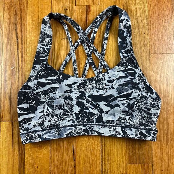 🪦 lulemon Free To Be Serene Bra
Interlaced Starlight Black Size 4 - Picture 6 of 10